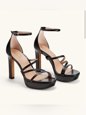 Inez Bianca Heels in Black Capretto size 7.5 M